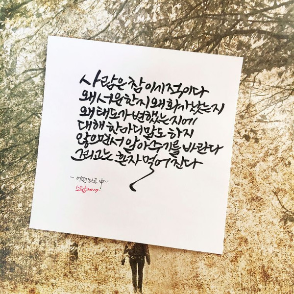 그리고는 혼자 멀어진다