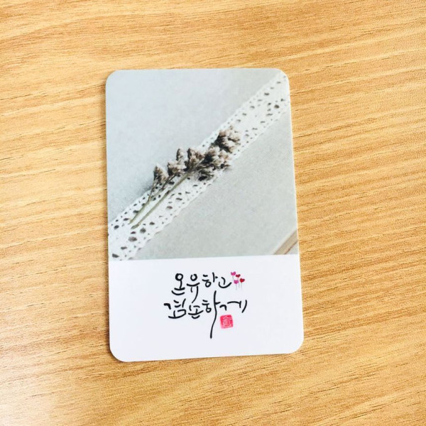 캘리포토카드 : 온유하고 겸손하게