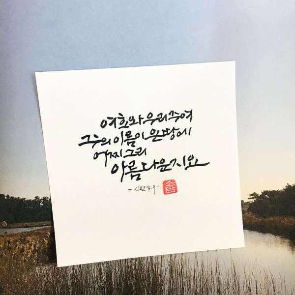 어찌 그리 아름다운지요