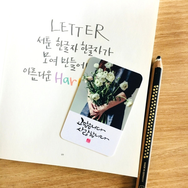 고맙습니다. 사랑합니다.