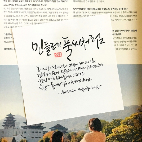 민들레 풀씨처럼