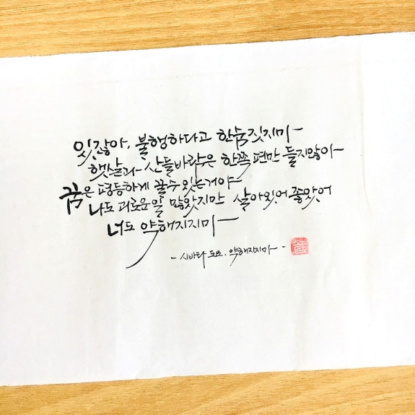 너도 약해지지마