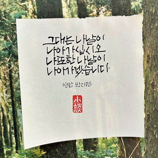 나날이 나아가십시오