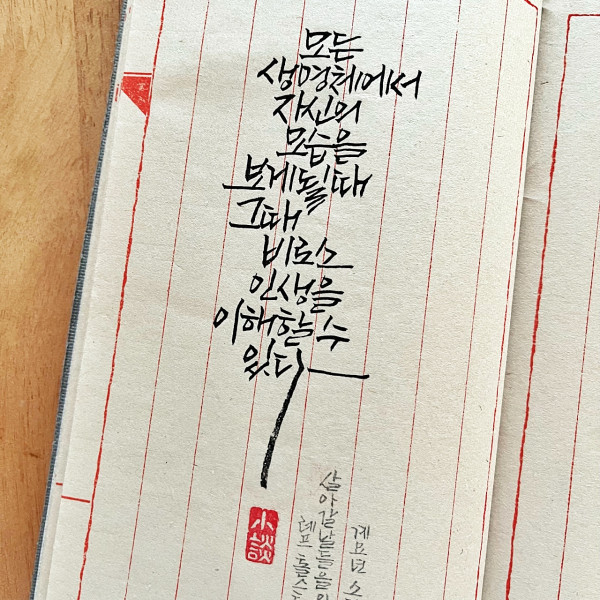 모든 생명체에서 자신의 모습을 보게 될 때