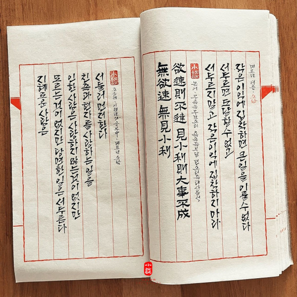 無欲速 無見小利 欲速則不達 見小利則大事不成