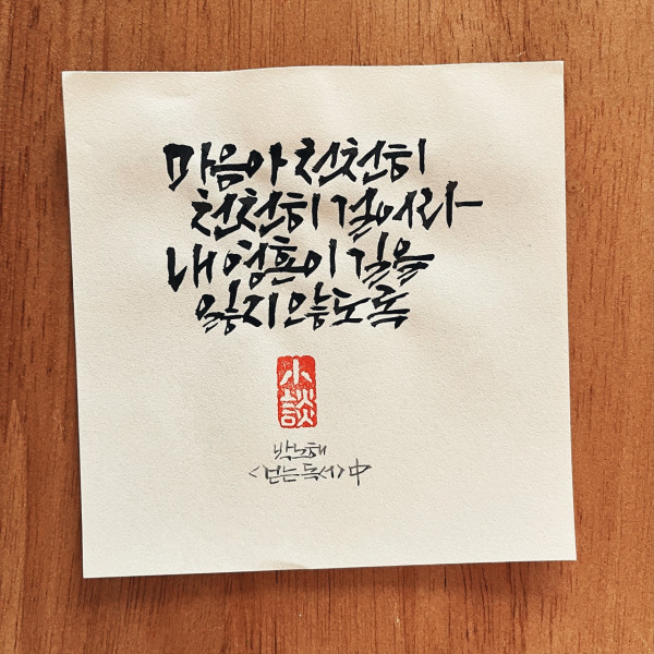 마음아 천천히 걸어라
