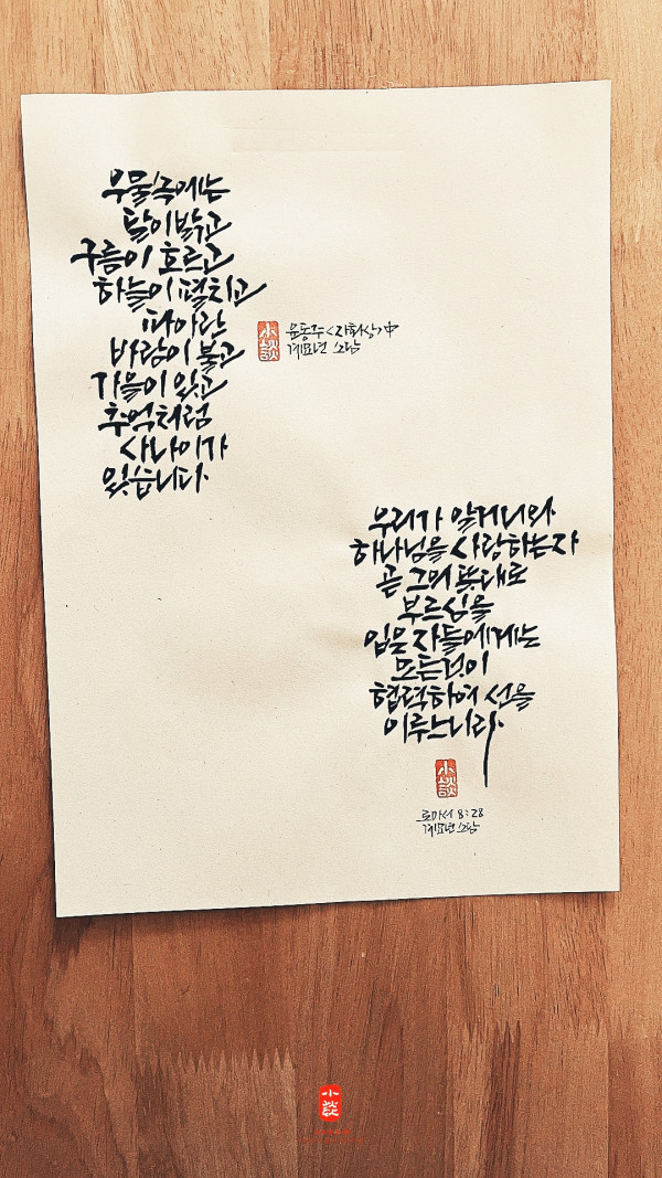 우물 속에는 달이 밝고