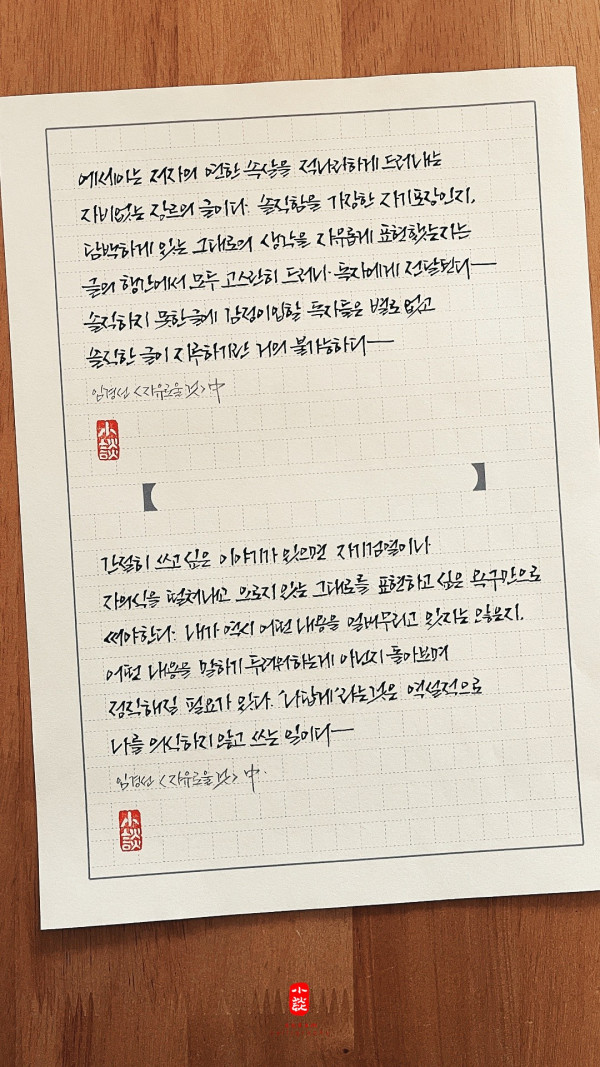 나를 의식하지 않고 쓰는 일