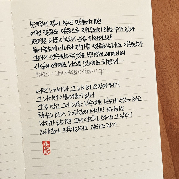 변명의 세계에서 사실의 세계로