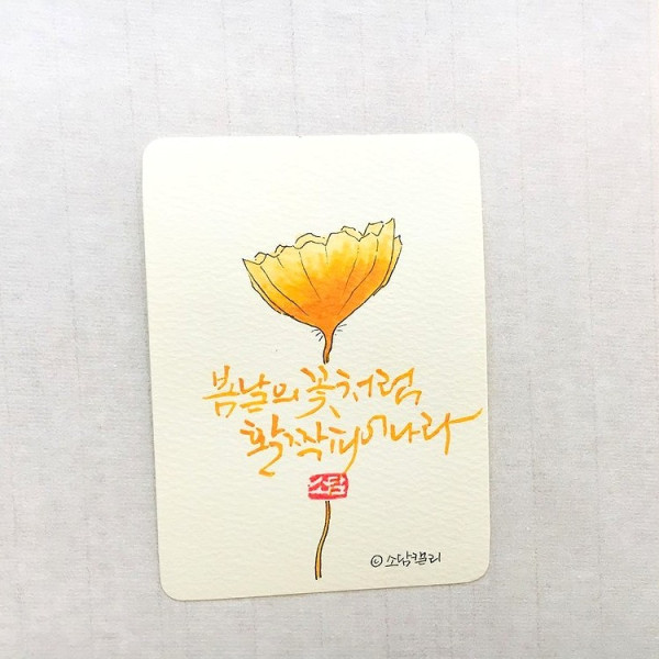 활짝 피어나라