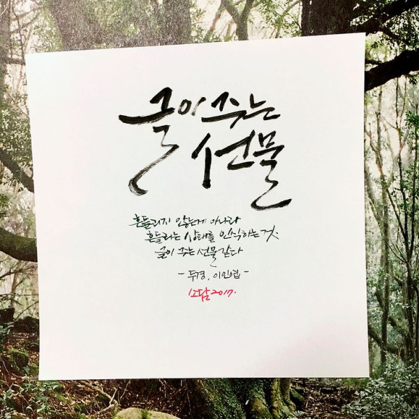 글이 주는 선물